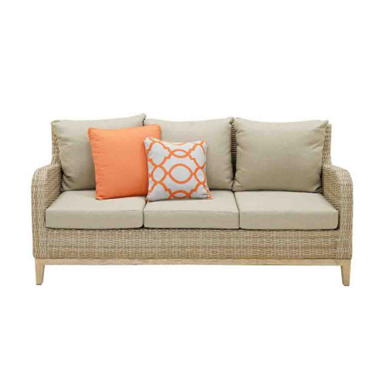 Noosa 3 Seater Outdoor Wicker Lounge - Image 4