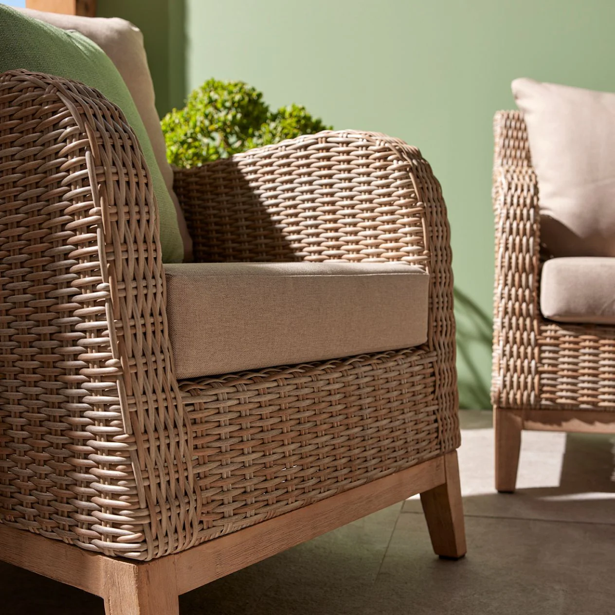 Noosa Outdoor Wicker Armchair - Image 6