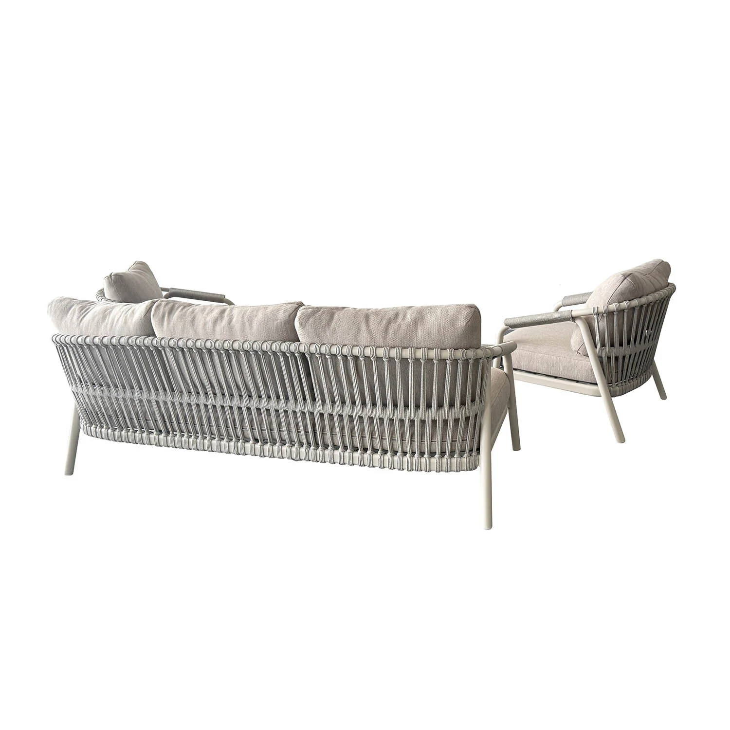 Oakland 5 Seater Rope Outdoor Lounge - Image 3