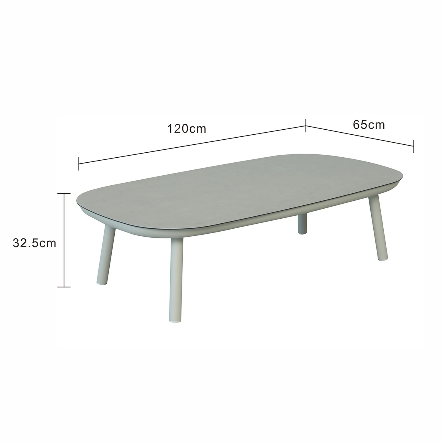 Oakland Aluminium Outdoor Coffee Table - Image 6