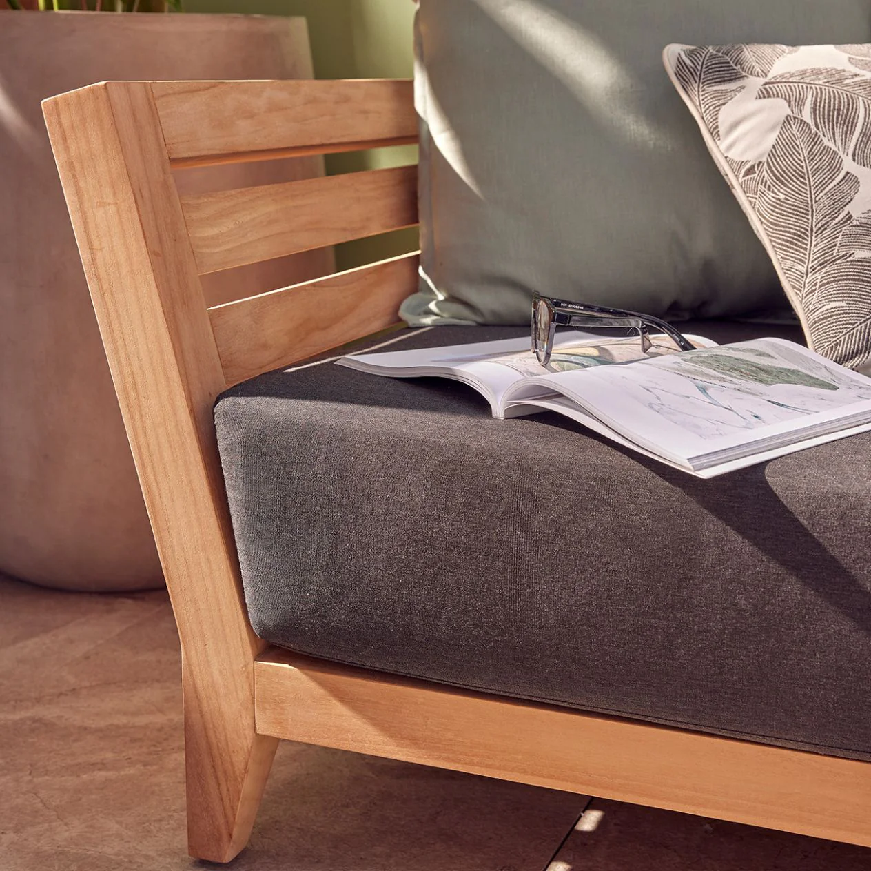 Ottawa II 3 Seater Outdoor Teak Lounge - Image 7