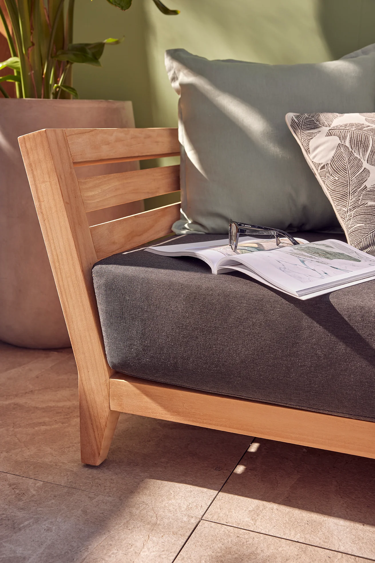 Ottawa II 3 Seater Outdoor Teak Lounge - Image 9