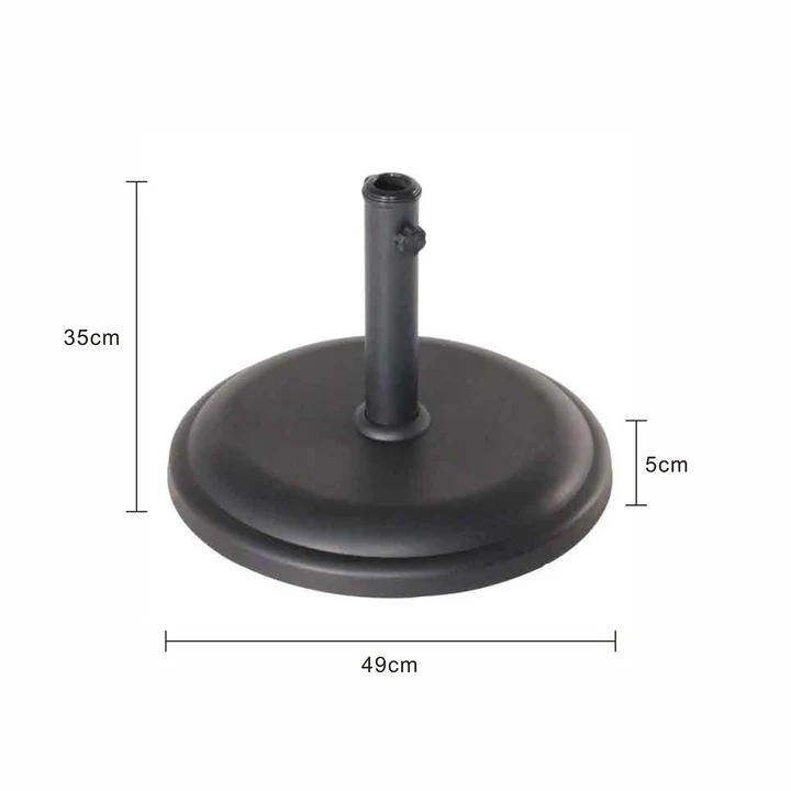 Outdoor 16kg Concrete Round Base 49 cm - Image 3
