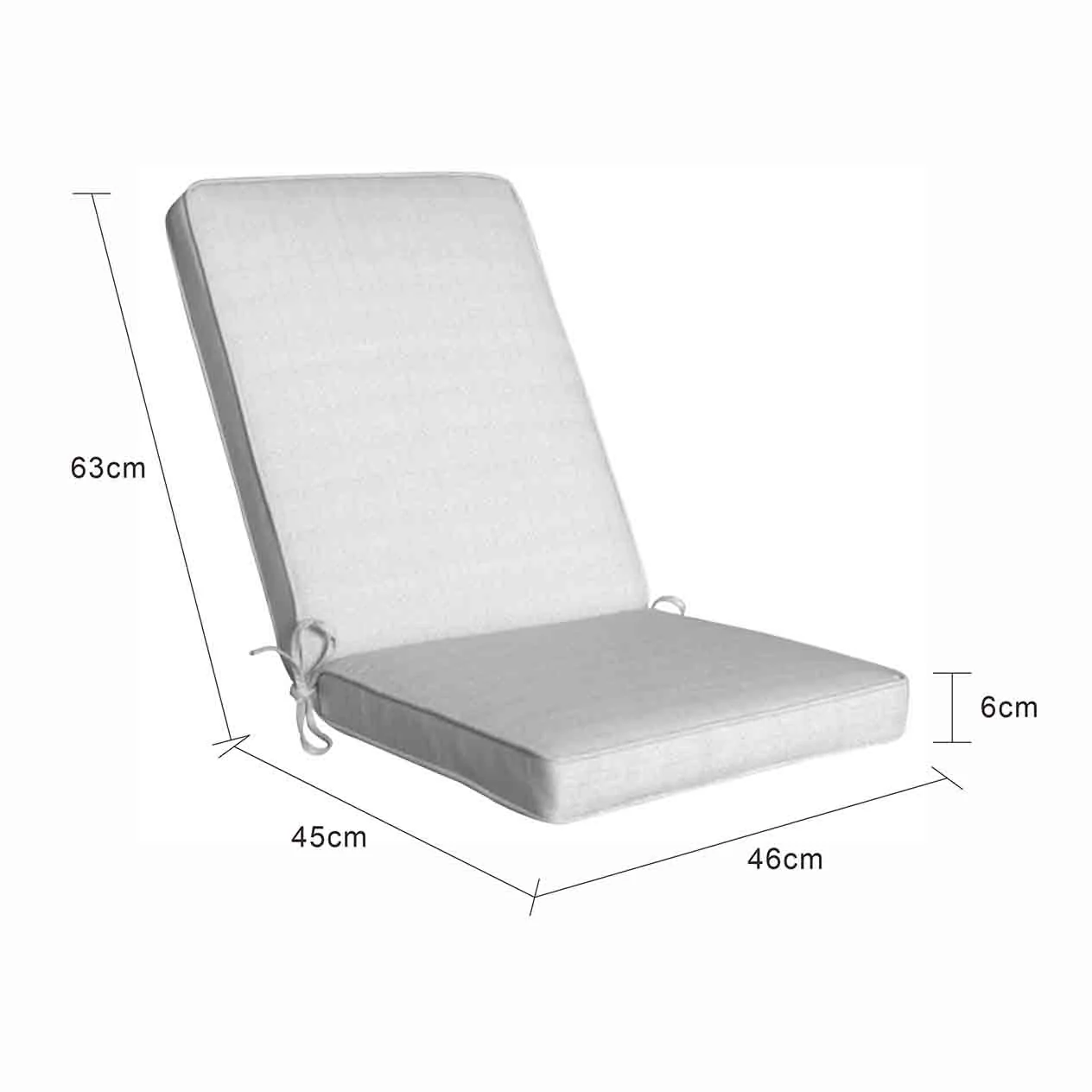 Outdoor Pad Back Cushion - Image 6