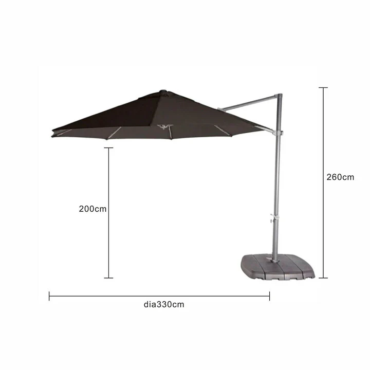 Pandanus Outdoor Cantilever Octagonal Umbrella 330 cm - Image 5