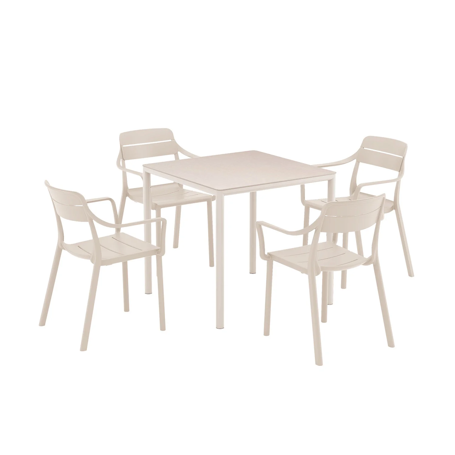 Nardi Piave 79 cm Table Cassia Armchair Outdoor Dining Setting