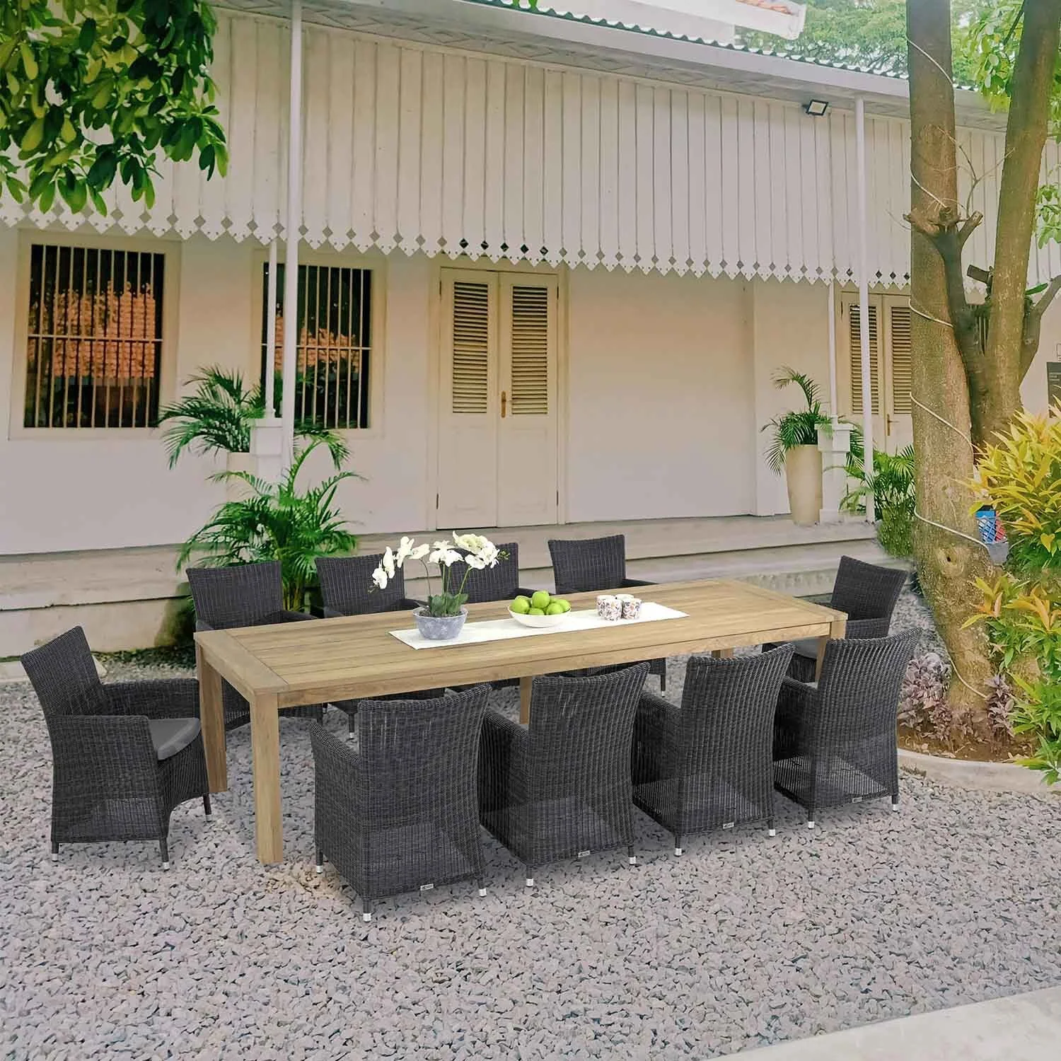 Polly 300 cm Table Liberty Chair Outdoor Dining Setting - Image 2