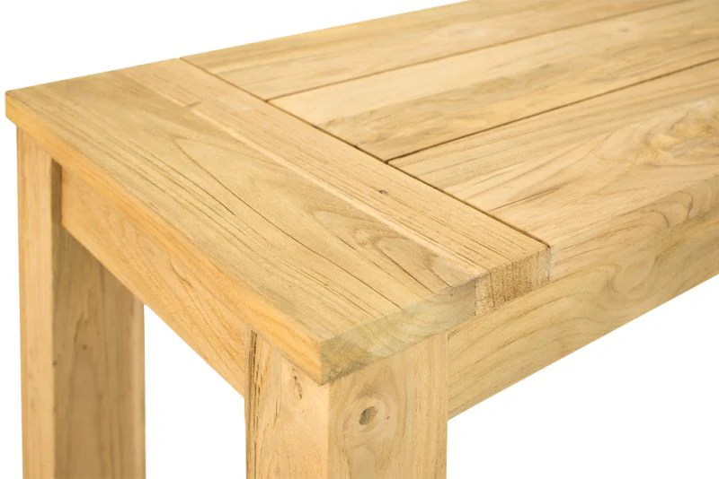 Polly Outdoor Recycled Teak Bench 110 cm - Image 6