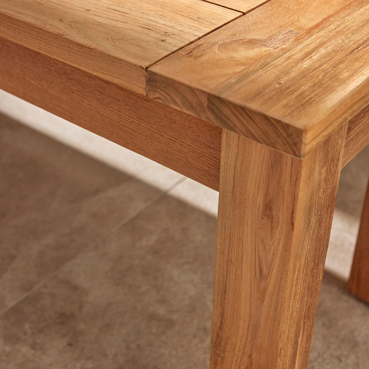 Polly Outdoor Recycled Teak Bench 110 cm - Image 7