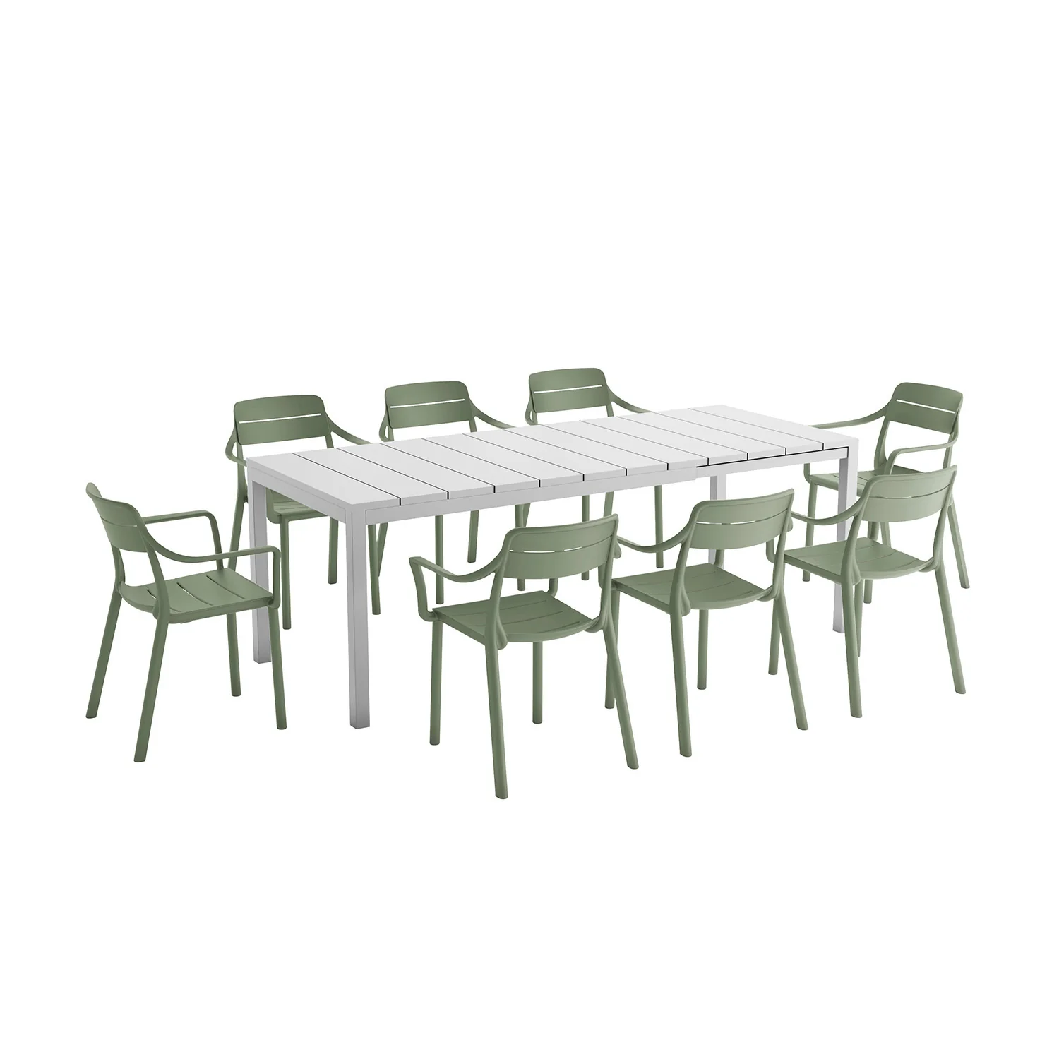 Nardi Rio 140 cm Resin Table Cassia Armchair Outdoor Dining Setting - Image 10