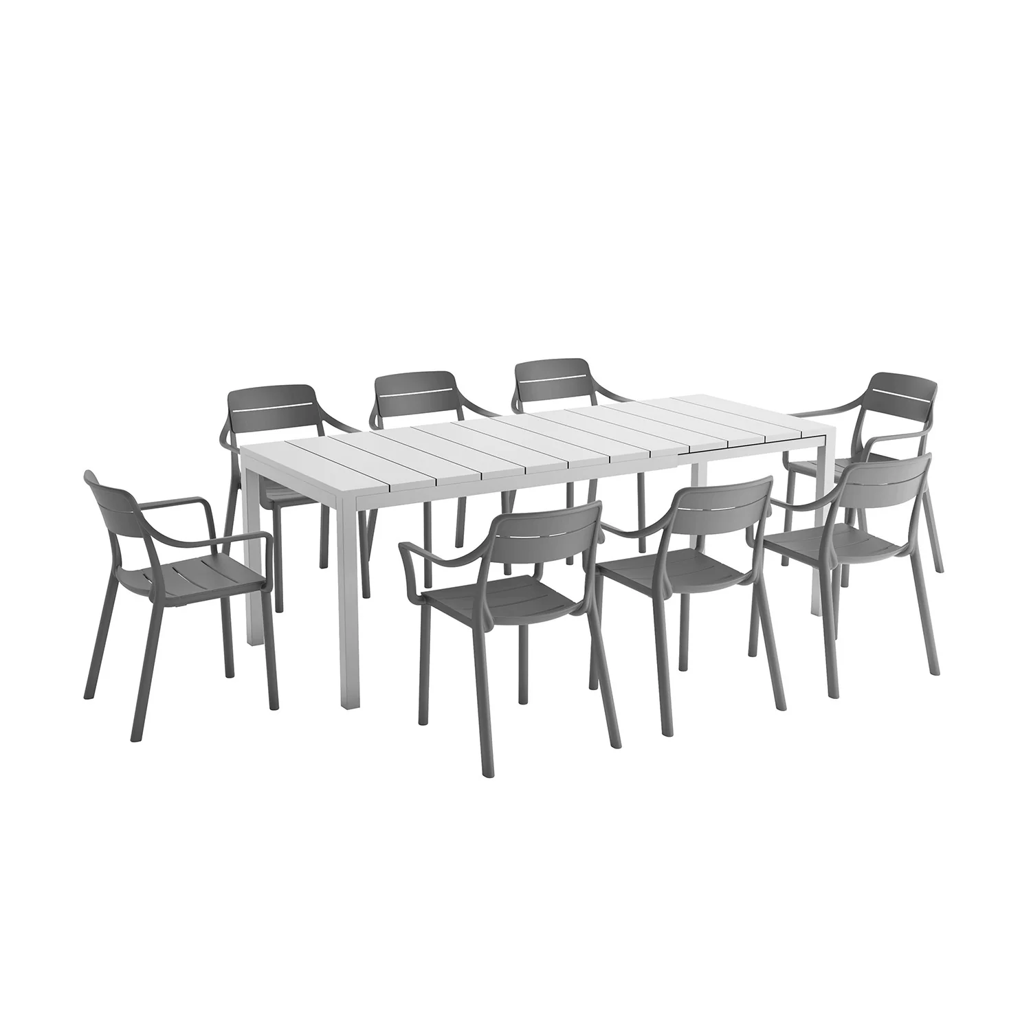 Nardi Rio 140 cm Resin Table Cassia Armchair Outdoor Dining Setting - Image 11
