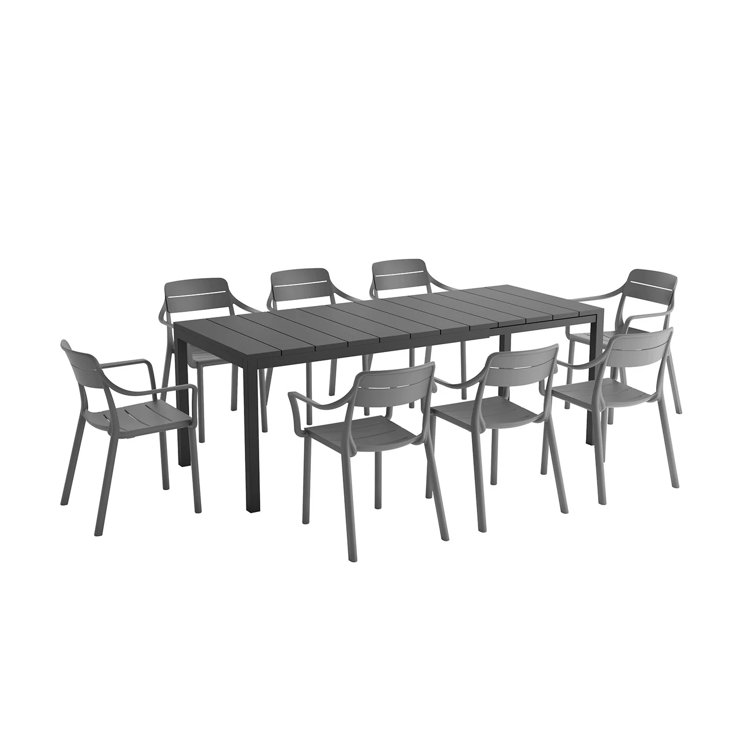 Nardi Rio 140 cm Resin Table Cassia Armchair Outdoor Dining Setting - Image 12