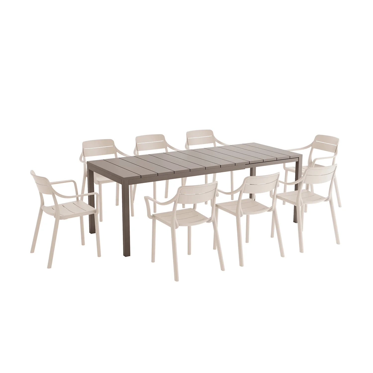 Nardi Rio 140 cm Resin Table Cassia Armchair Outdoor Dining Setting