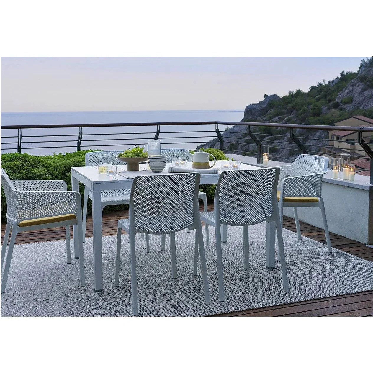 Nardi Rio Outdoor Aluminium Extension Dining Table 140/210 cm - Image 5