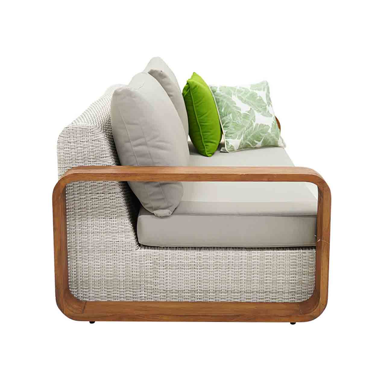 Rossland 2 Seater Outdoor Wicker Lounge - Image 4