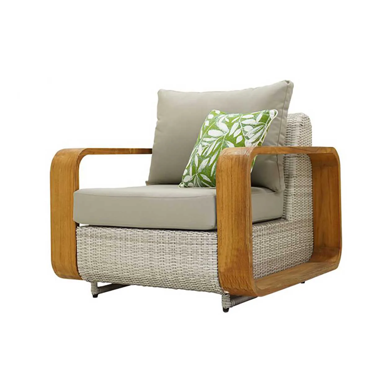 Rossland Outdoor Wicker Armchair - Image 3