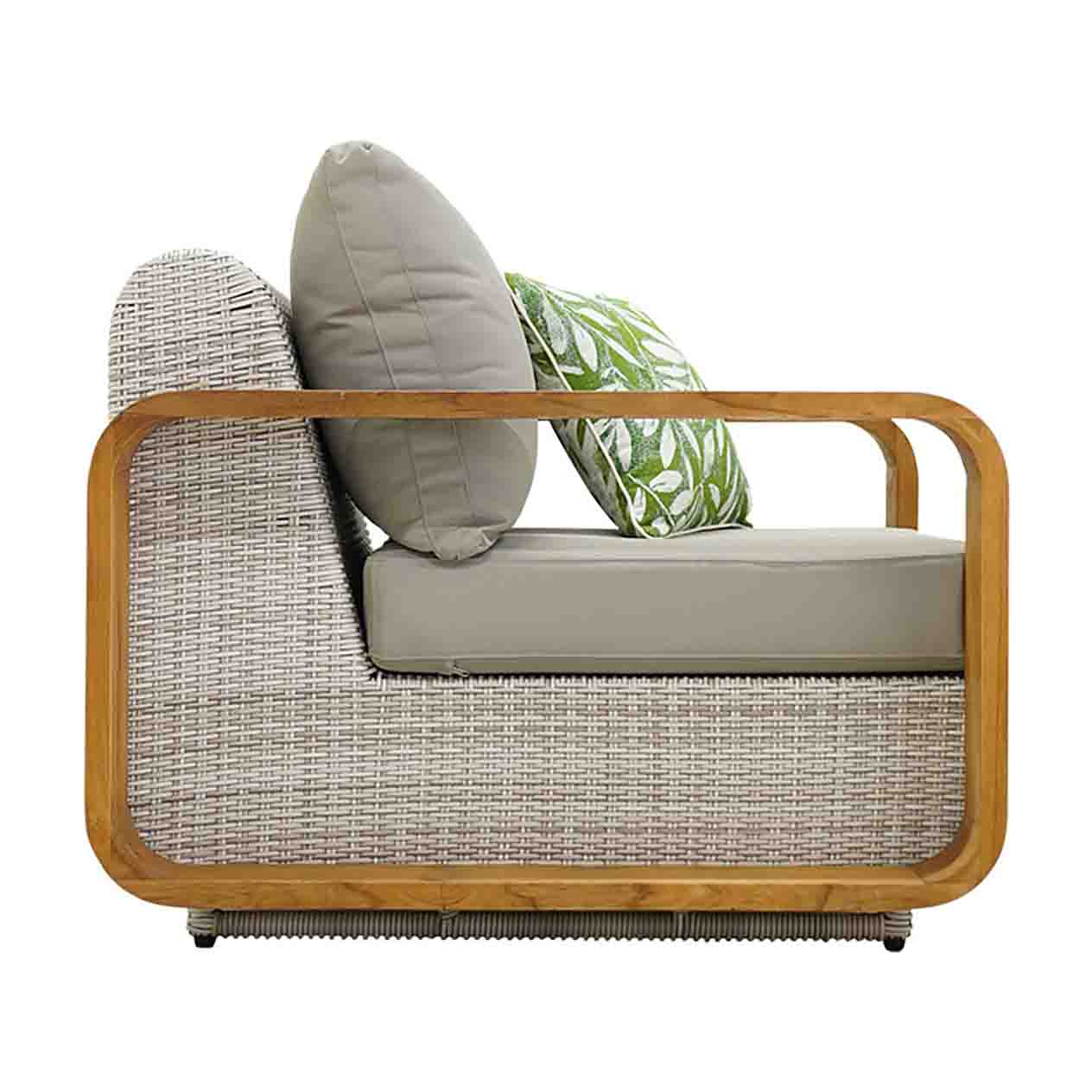 Rossland Outdoor Wicker Armchair - Image 5