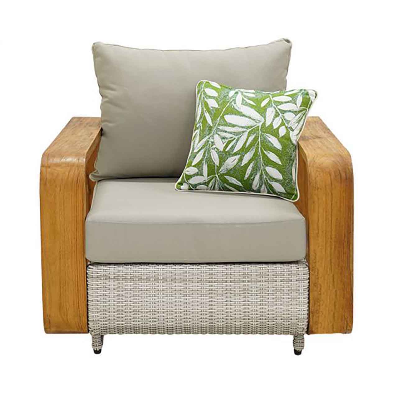 Rossland Outdoor Wicker Armchair - Image 4