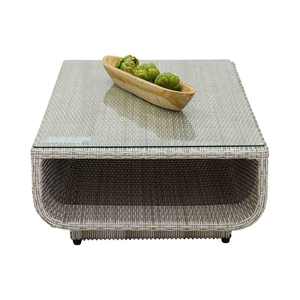 Rossland Outdoor Wicker Coffee Table 130 cm - Image 3