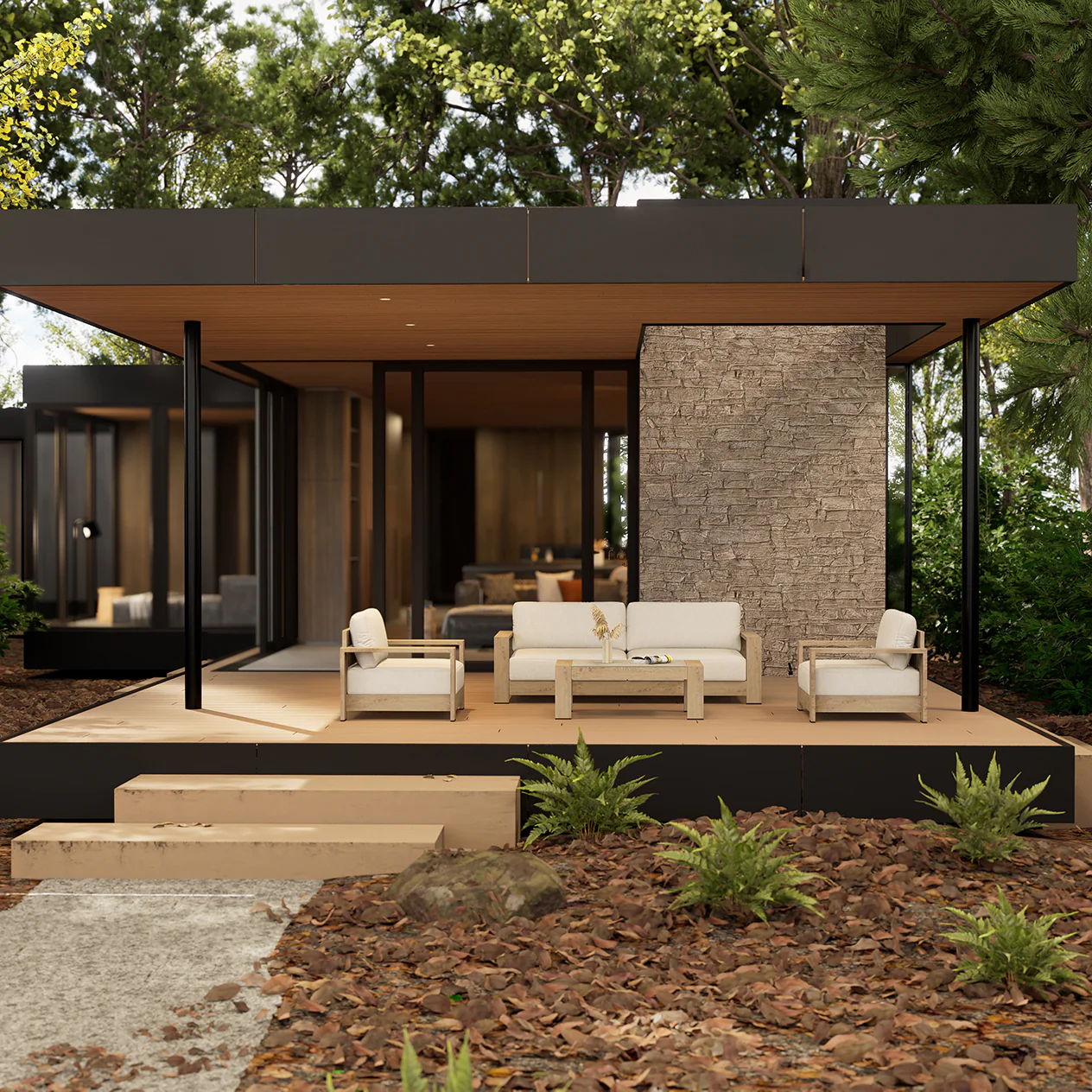 Skyline 2 Seater Outdoor Aluminium Lounge - Image 12