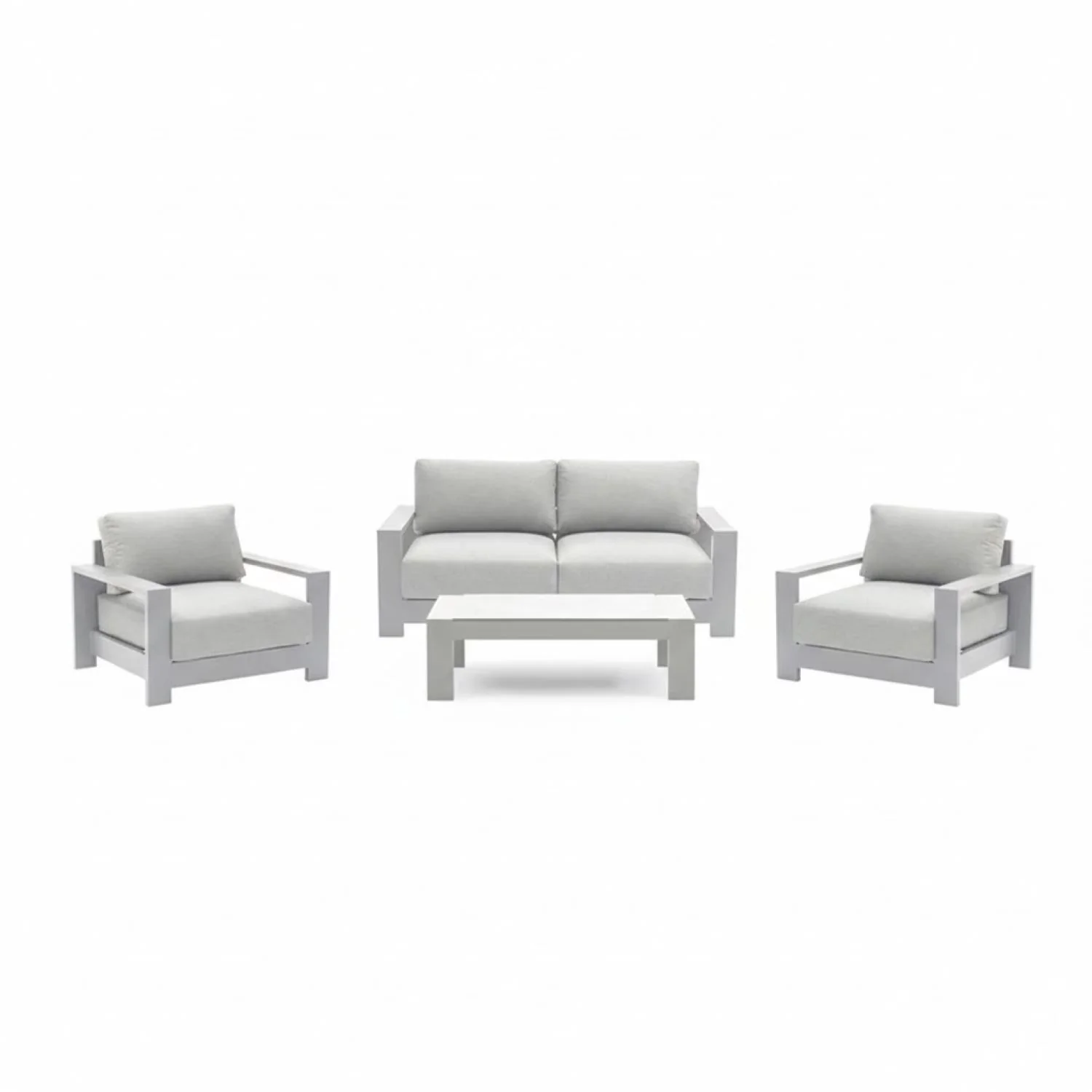 Skyline 4 Seater Outdoor Aluminium Lounge Setting With Coffee Table
