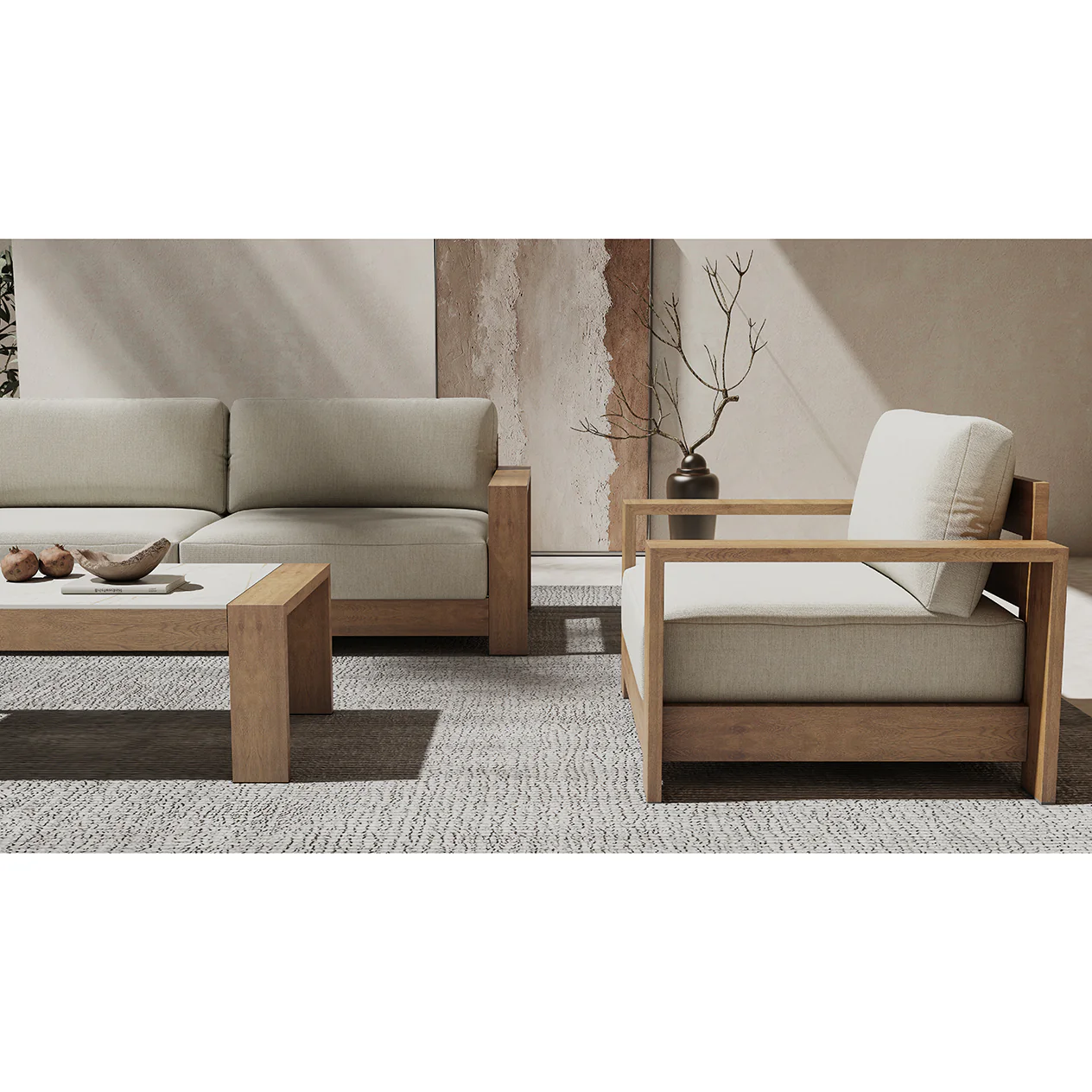 Skyline 5 Seater Outdoor Aluminium Lounge Setting - Image 11