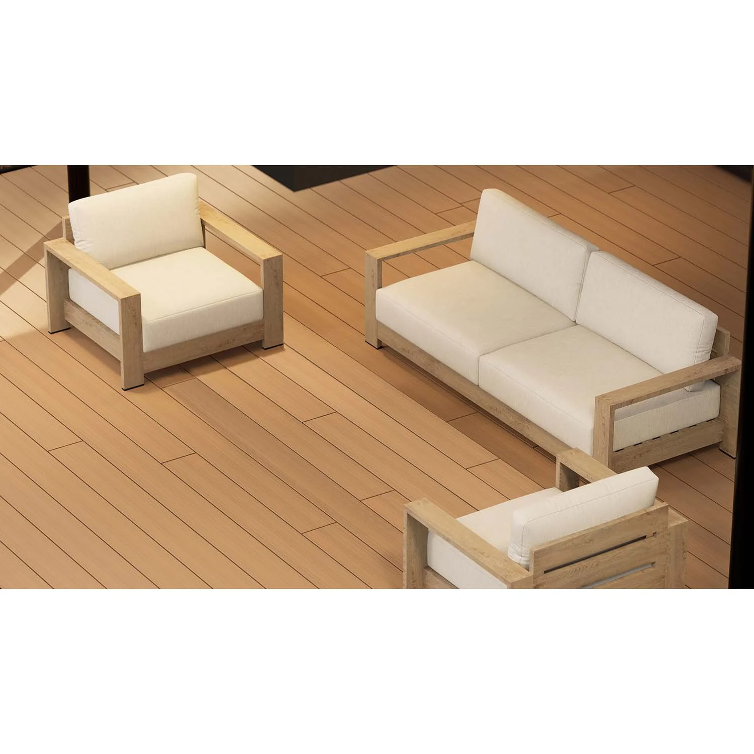 Skyline 5 Seater Outdoor Aluminium Lounge Setting - Image 8