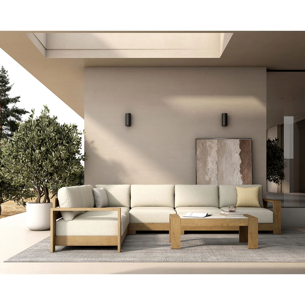 Skyline 2 Seater Outdoor Aluminium Lounge - Image 10