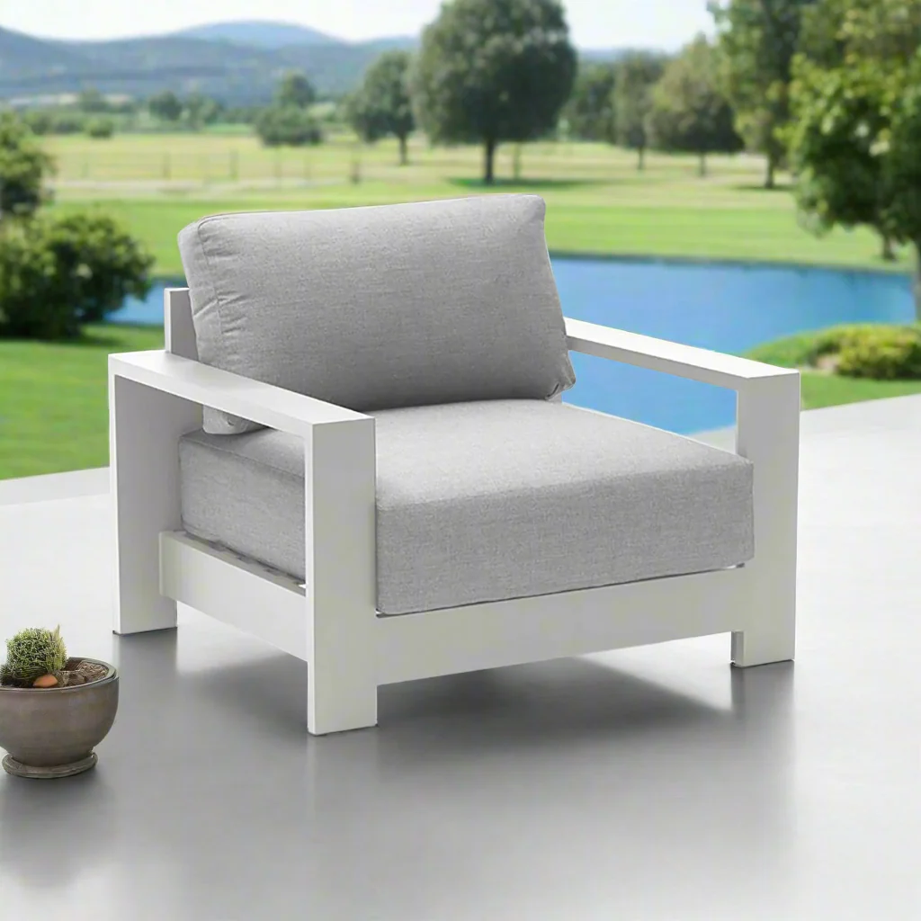Skyline Outdoor Aluminium Armchair - Image 2