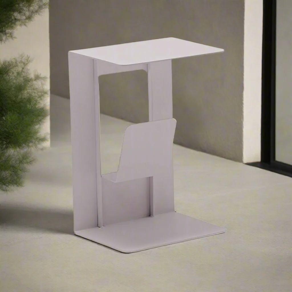 Sofia Outdoor Aluminium Magazine Side Table 40 cm - Image 9