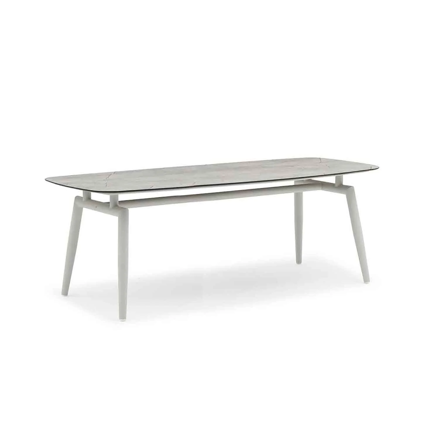 Sorrento Outdoor Aluminium Dining Table with High-pressure Laminate Top 180 cm
