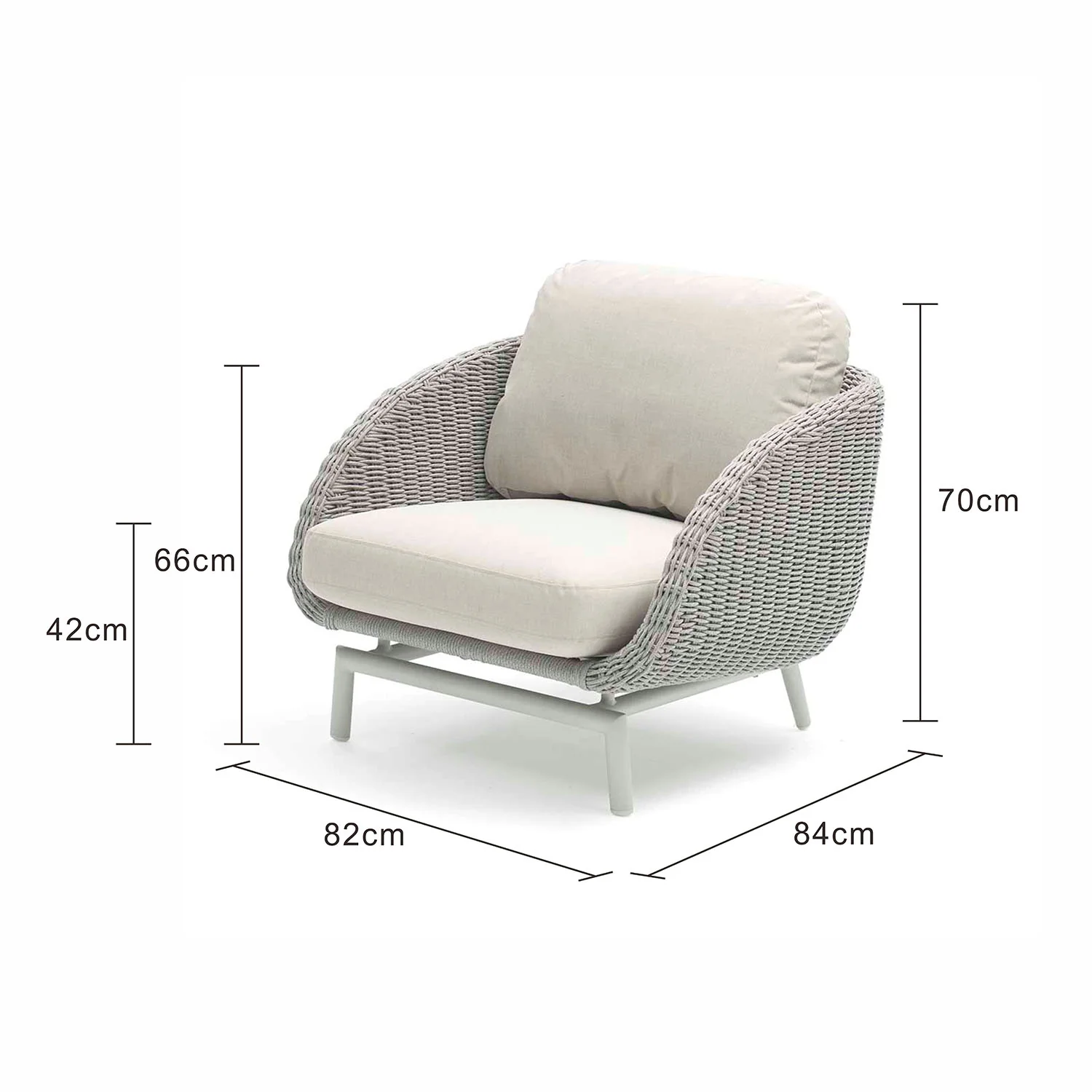 Sorrento Outdoor Rope Armchair - Image 11