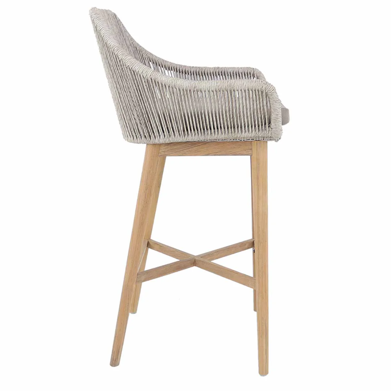 String Outdoor Wicker Bar Stool - Image 10