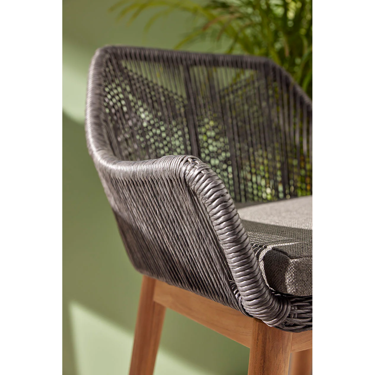 String Outdoor Wicker Bar Stool - Image 13