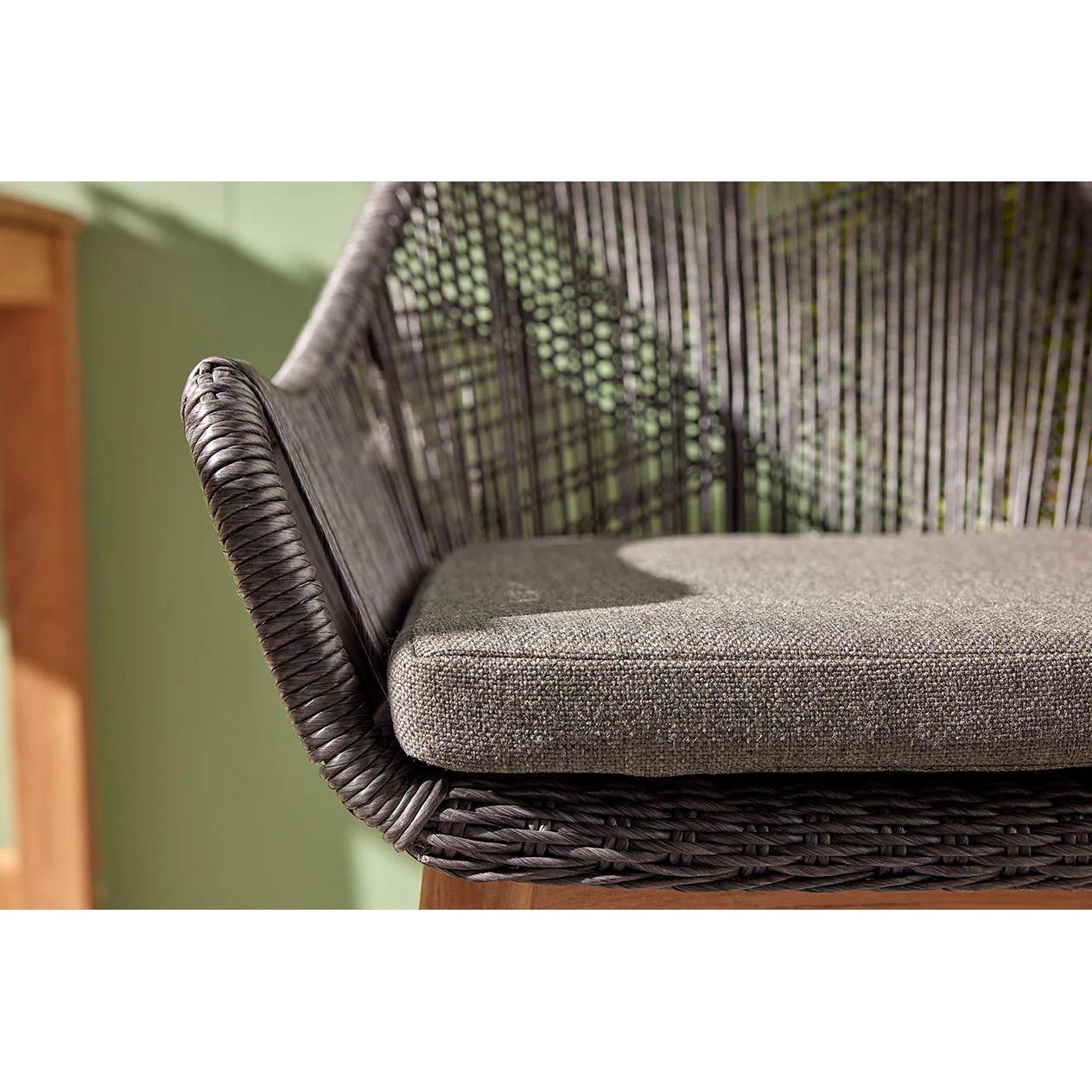 String Outdoor Wicker Bar Stool - Image 14