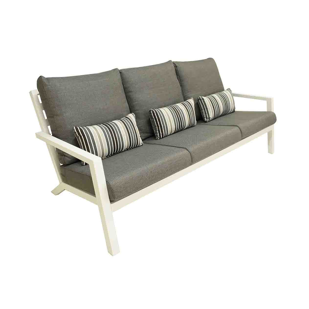 Toronto 3 Seater Outdoor Aluminium Lounge - Image 3