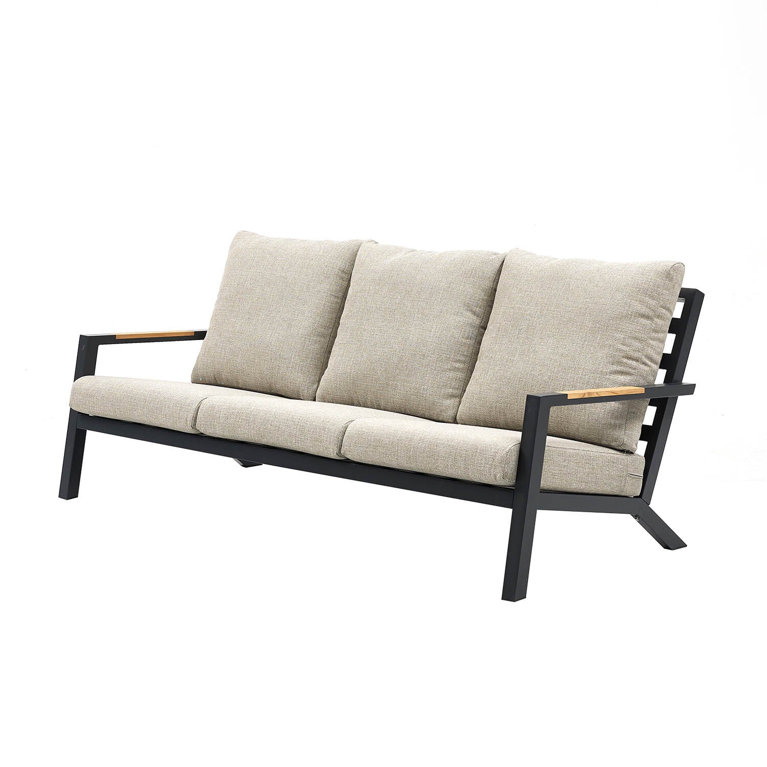 Toronto 3 Seater Outdoor Aluminium Lounge - Image 4