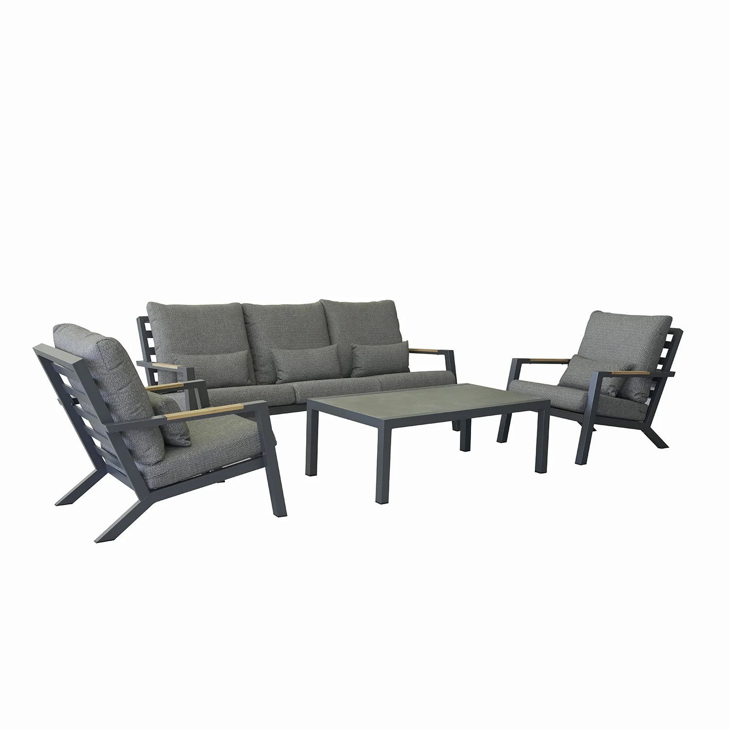 Toronto 5 Seater Outdoor Aluminium Lounge - Image 3