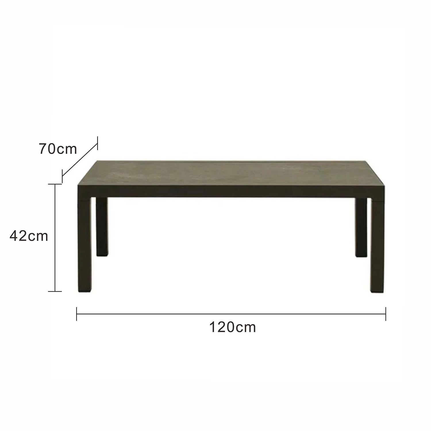 Toronto Outdoor Ceramic Coffee Table 120 cm - Image 3