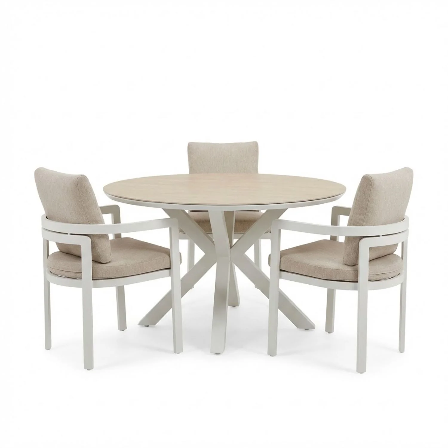 Trivento II Ceramic Outdoor Round Dining Table 148 cm - Image 6