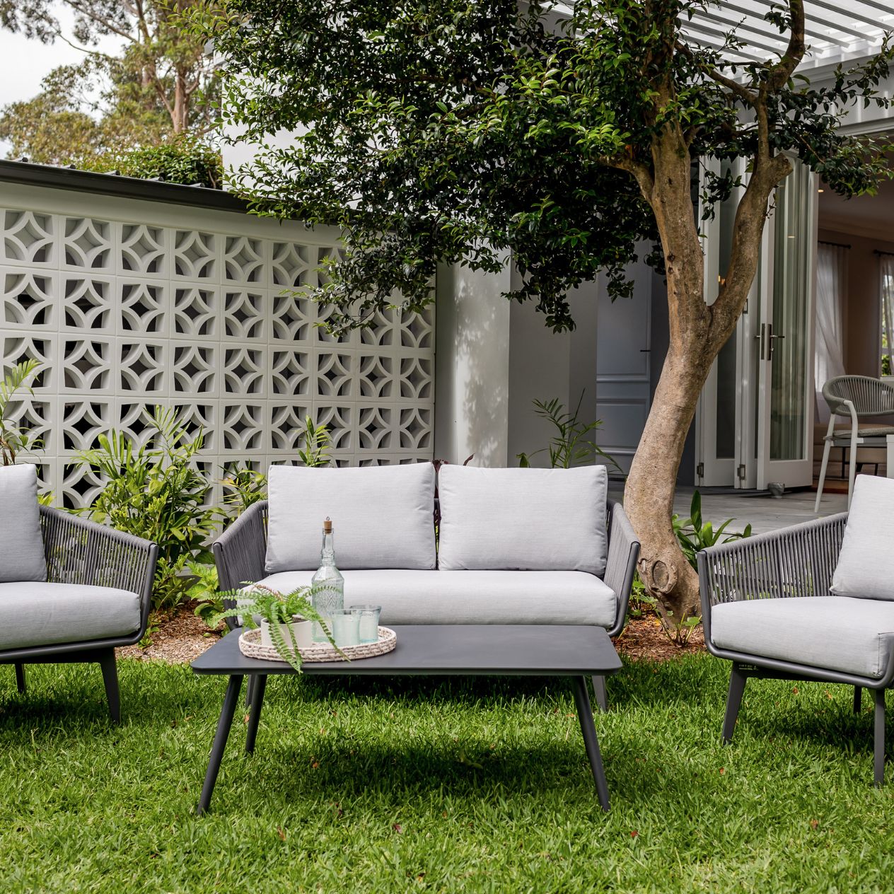 Truro 3 Seater Outdoor Rope Lounge - Image 8