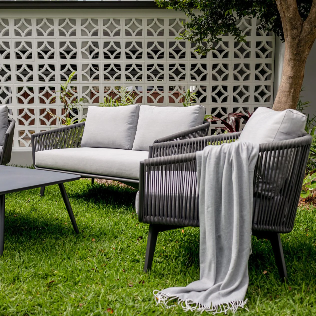 Truro 4 Seater Outdoor Rope Lounge - Image 13