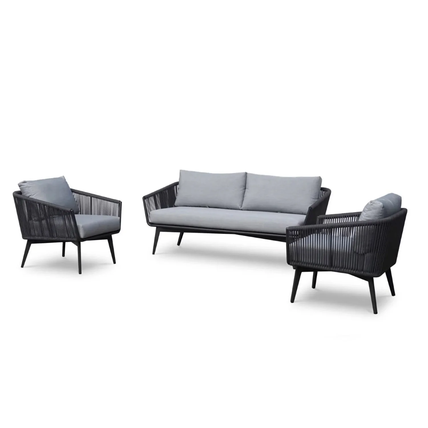 Truro 5 Seater Outdoor Rope Lounge Setting - Image 4