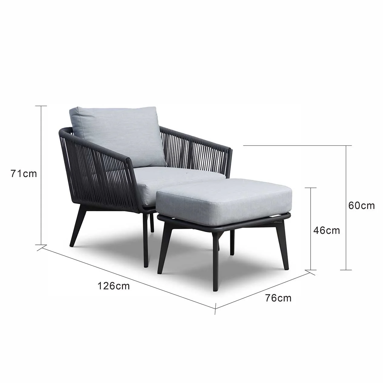 Truro Outdoor Rope Balcony Setting - Image 15