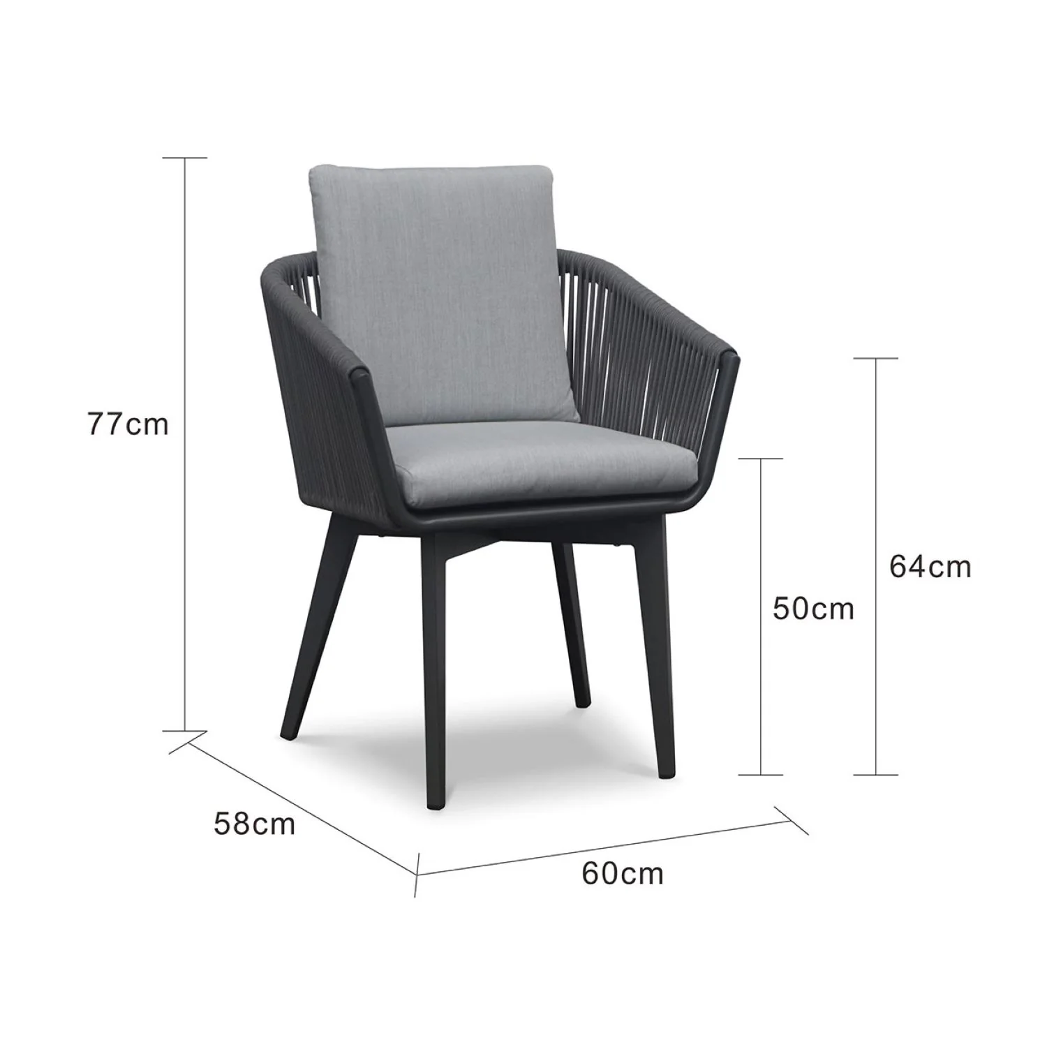 Truro Outdoor Rope Dining Chair - Image 18