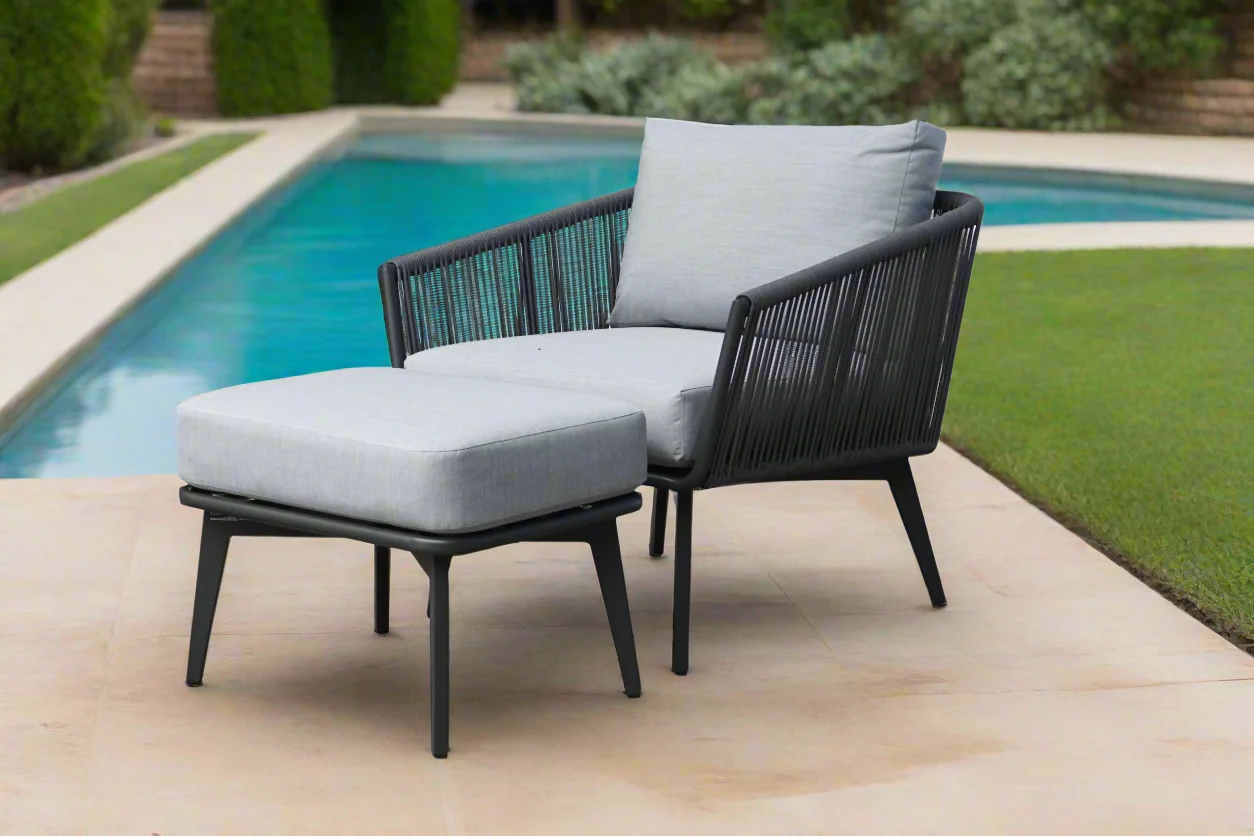 Truro Outdoor Rope Footstool