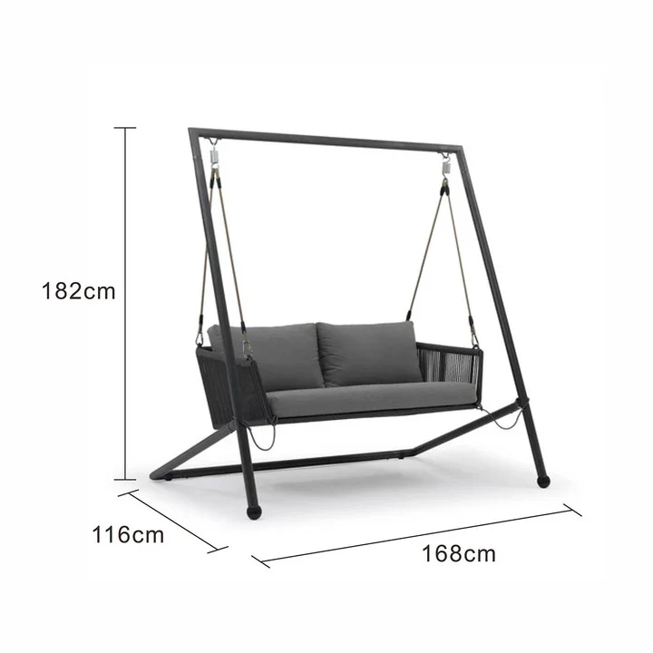 Truro Outdoor Rope Hanging Chair 168 cm - Image 3