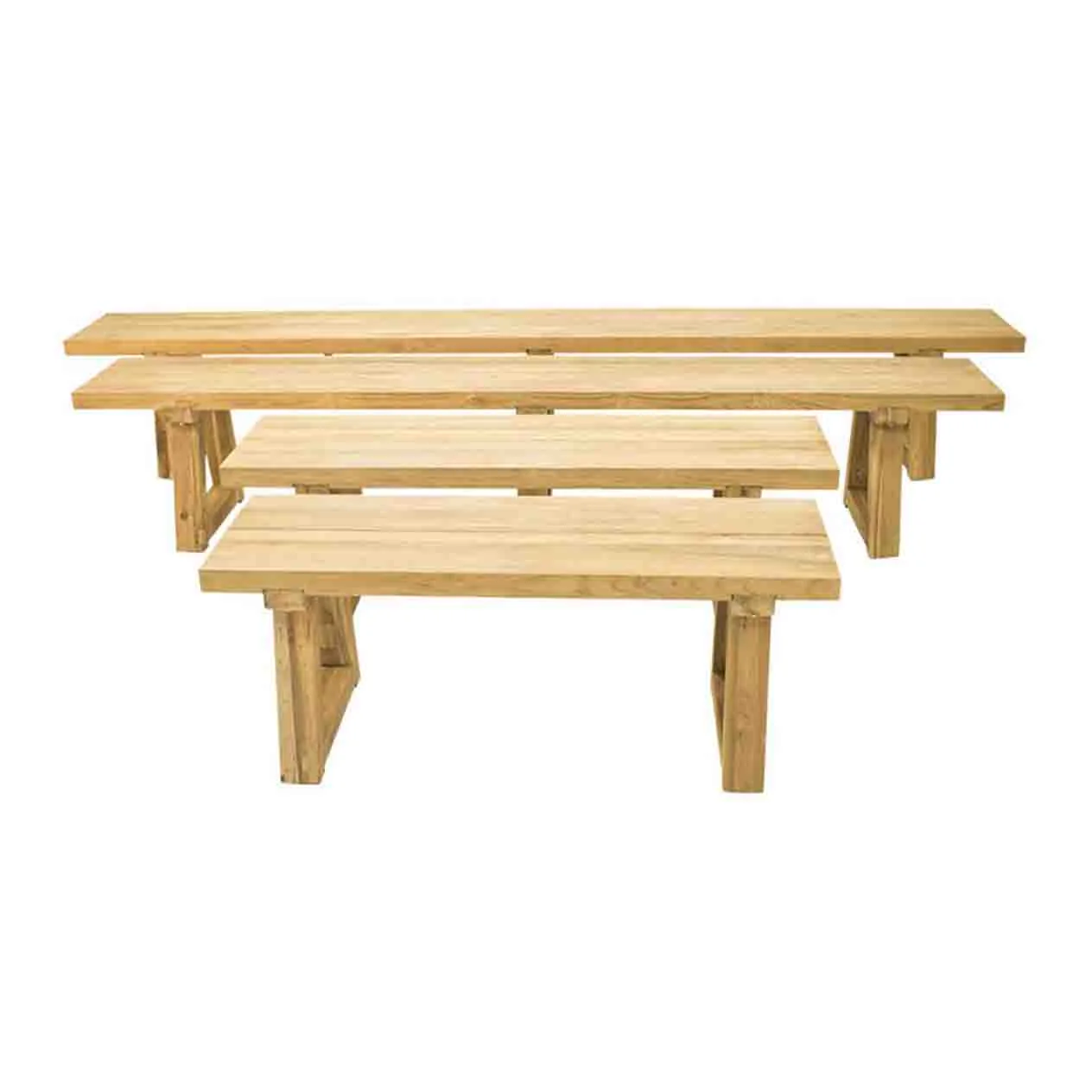 Valley Outdoor Recycled Teak Bench 120 cm - Image 3
