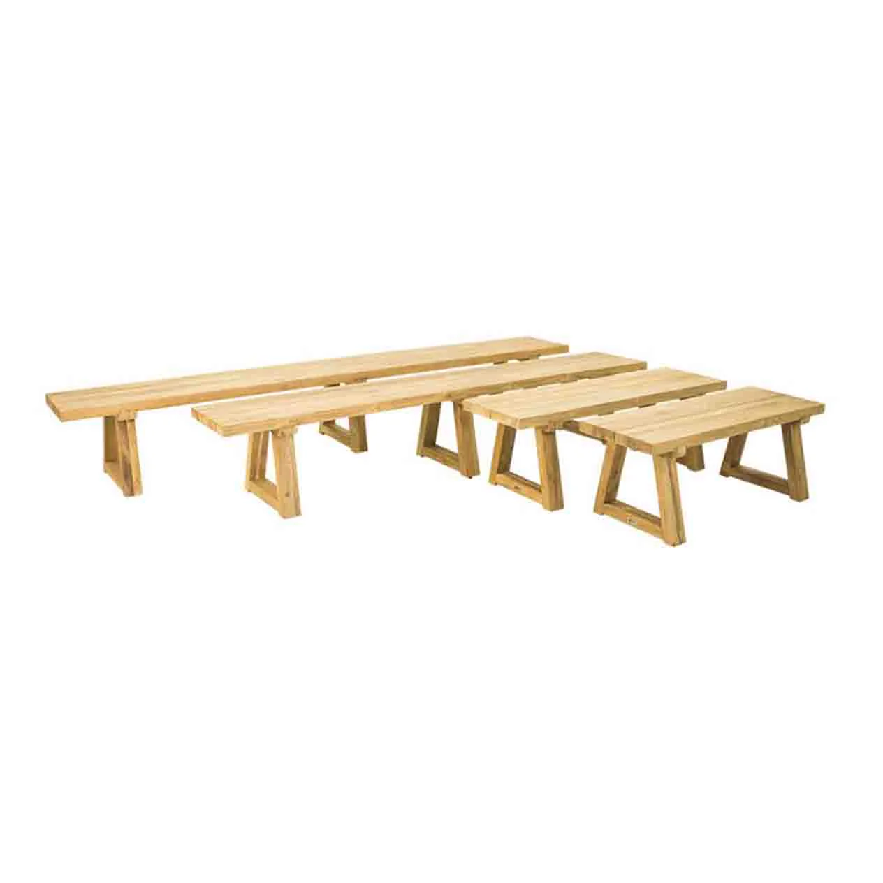 Valley Outdoor Recycled Teak Bench 300 cm - Image 5