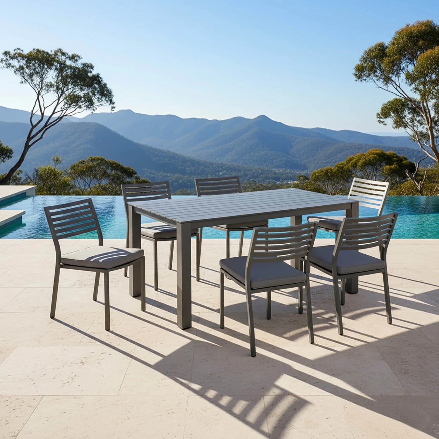 Vernon 160 cm Table Coda Chair Outdoor Dining Setting - Image 2